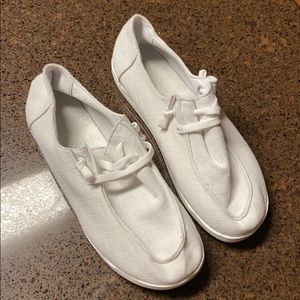 White Canvas Shoes